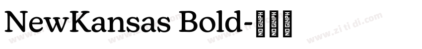 NewKansas Bold字体转换
